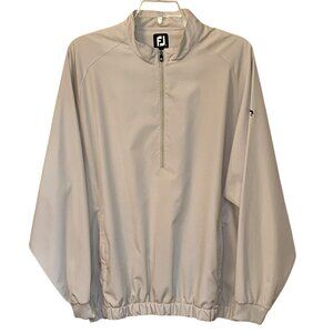 FootJoy (FJ) Half Zip Windbreaker Mock Neck Golf Jacket XL Elastic Waist Pockets